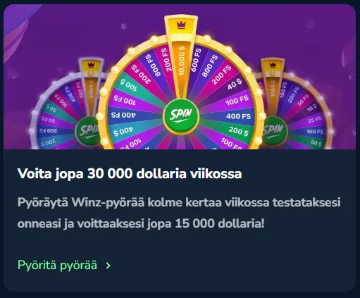 Winz Casino bonus